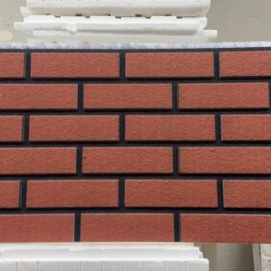 Geçmeli Duvar Kaplama 4 cm Panel kırmızı